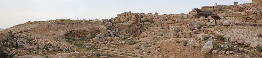 约旦考古遗址的楼梯